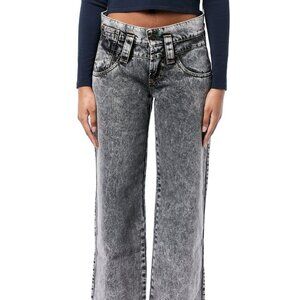 Vaquera Paris NYC Jeans New with Tag Size 32 Stone Wash Grey